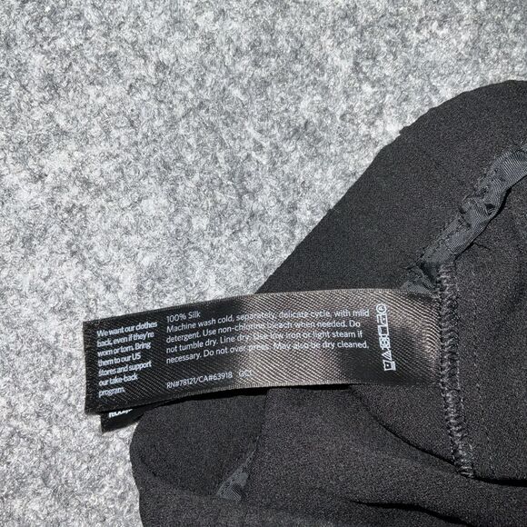 Eileen Fisher Pants Womens Size XS Black Pull On Silk Party Date - Picture 8 of 10
